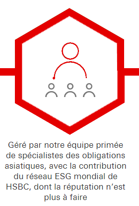 Géré par notre équipe primée de spécialistes des obligations asiatiques, avec la contribution du réseau ESG mondial de HSBC, dont la réputation n’est plus à faire