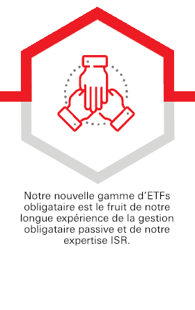 Notre nouvelle gamme d’ETFs obligataire est le fruit de notre longue expérience de la gestion obligataire passive et de notre expertise ISR.